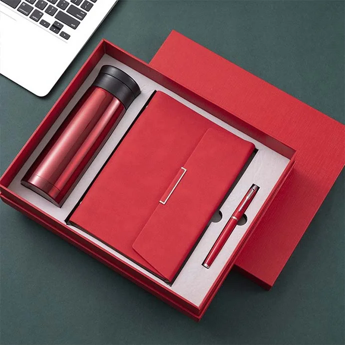 Bộ Quà Tặng Sổ Tay – Bình Giữ Nhiệt – Bút Ký In Logo Theo Yêu Cầu