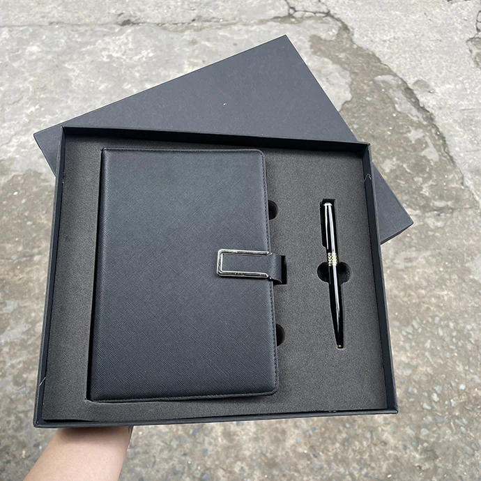 Bộ Quà Tặng Sổ Tay Và Bút Kim Loại Đơn Giản – Bộ Quà Tặng Đẹp, Sang Trọng