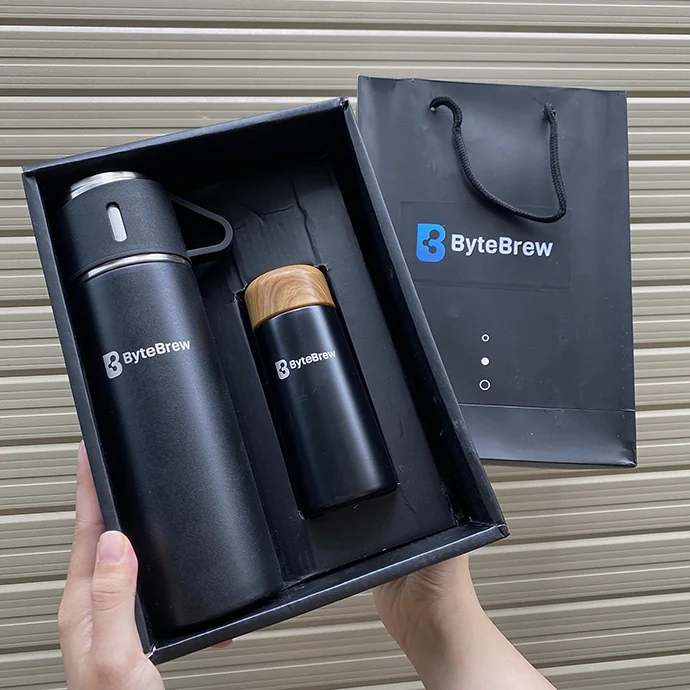 Bộ Quà Tặng Bình Giữ Nhiệt 500ml Kèm Bình Giữ Nhiệt 180ml | Cao Cấp – Sang Trọng