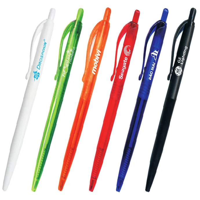 Bút Bi Thiên Long 0.8mm – Bút Bi Bấm Cò In Logo Doanh Nghiệp