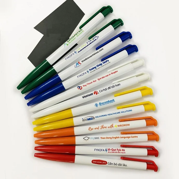Bút Bi Thiên Long 0.8mm – Bút Bi Bấm Cò In Logo Theo Yêu Cầu