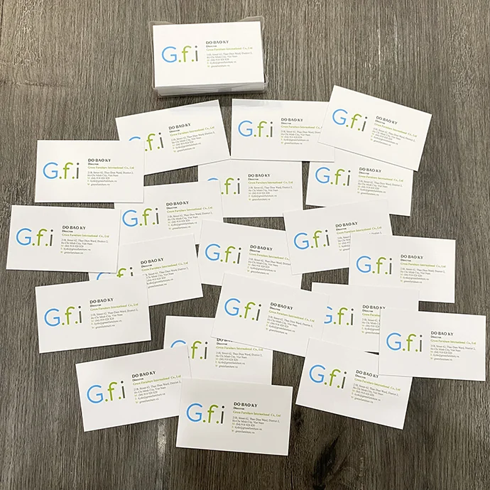 In Name Card Ép Kim Logo 2 Mặt – Danh Thiếp Cao Cấp Giá Xưởng