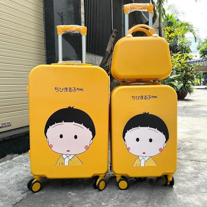 Set Bộ 3 Vali Chibi 3 Size In Logo - Quà Tặng Quảng Cáo Sáng Tạo