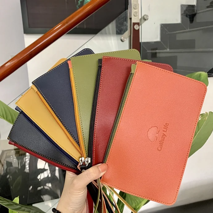 Sổ Da Khóa Kéo Mỏng In Logo Theo Yêu Cầu – Quà Tặng Doanh Nghiệp Cao Cấp