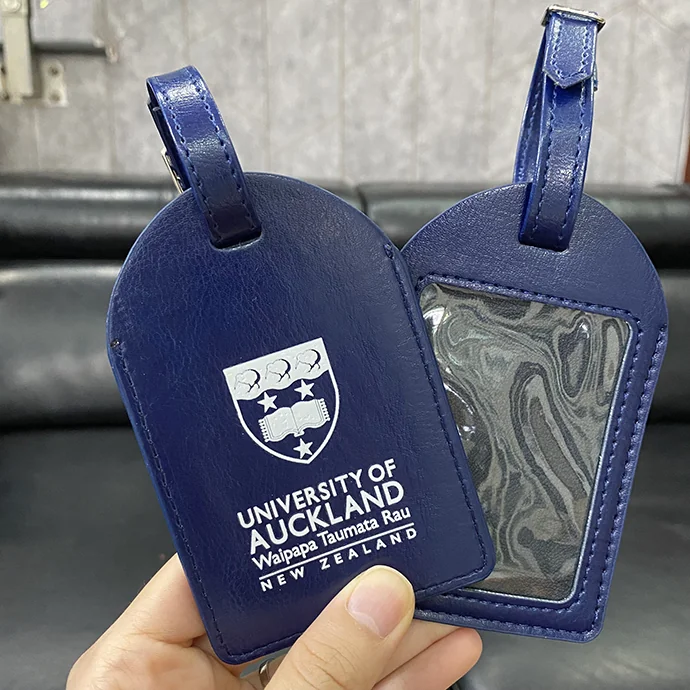 Bao Da Đeo Thẻ Màu Xanh Navy – Hộp Đựng Thẻ Nhân Viên Da PU Cao Cấp