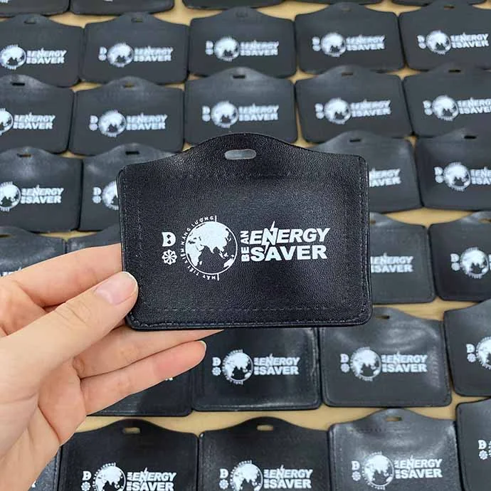 Bao Đựng Thẻ Nhân Viên Da PU - Bao Đựng Thẻ Nhân Viên In Logo