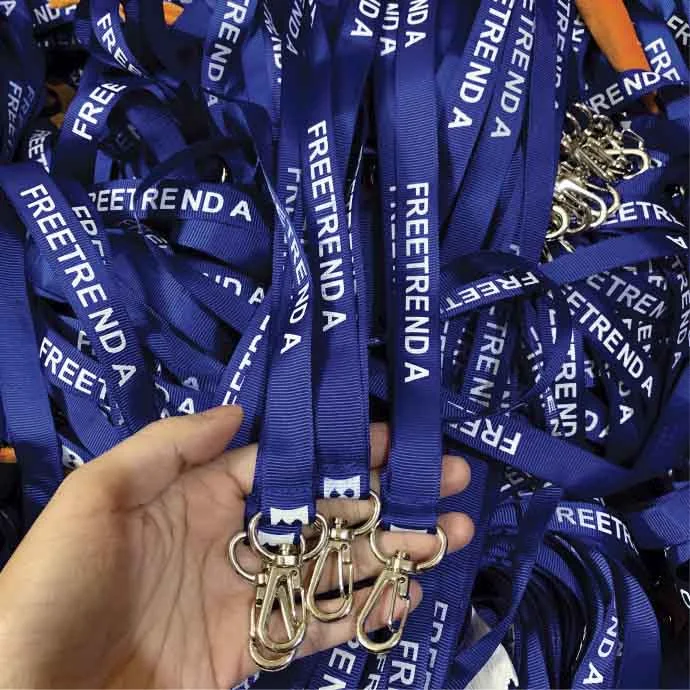 Dây Đeo Thẻ Nhân Viên Màu Xanh - In Logo Quảng Cáo Giá Rẻ