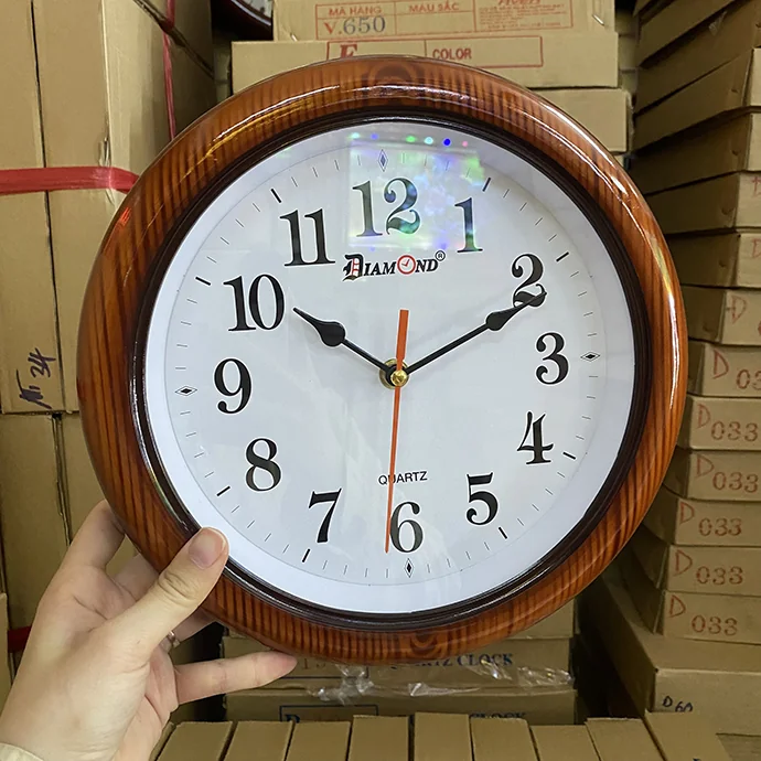 Đồng Hồ Treo Tường Đường Kính 20cm - Nhỏ Gọn, Tiện Lợi, In Logo Theo Yêu Cầu