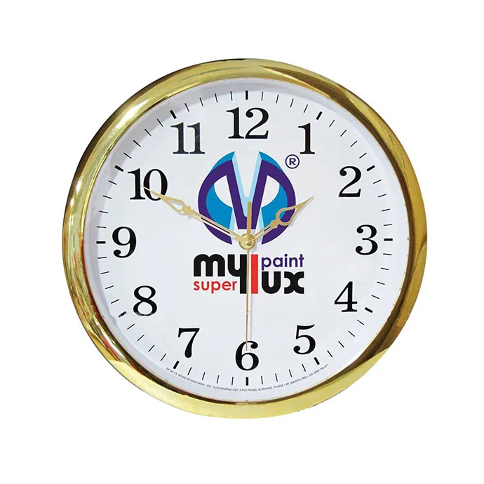 Đồng Hồ Treo Tường In Logo Theo Yêu Cầu