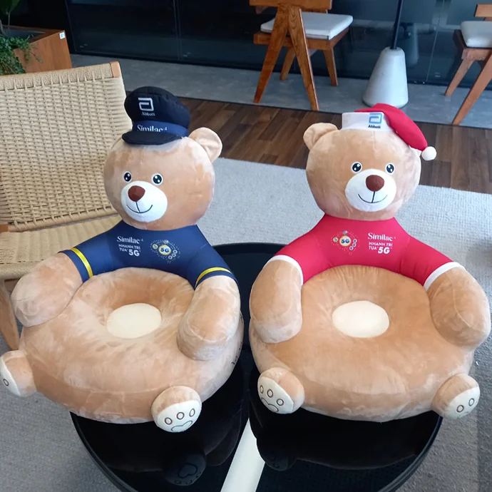 Gấu Bông Sofa In Logo Theo Yêu Cầu – Thú Nhồi Bông Quảng Cáo