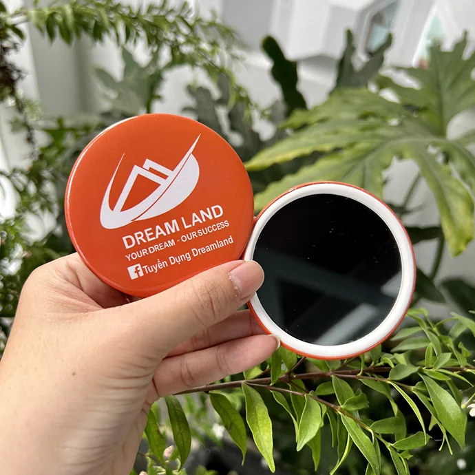 Gương Mini In Logo Theo Yêu Cầu – Quà Tặng Khách Hàng Phái Đẹp