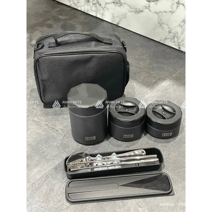 Bộ Hộp Cơm Giữ Nhiệt Lock&Lock Khắc Logo – Set Inox Cao Cấp Quà Tặng Doanh Nghiệp