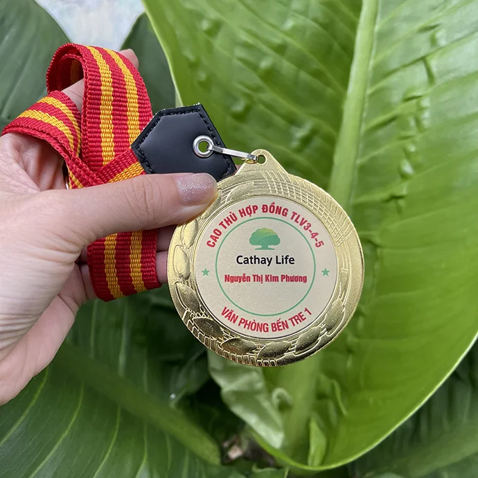 Huy Chương Thể Thao Kim Loại 70mm – Mạ Vàng Bạc Đồng Theo Yêu Cầu