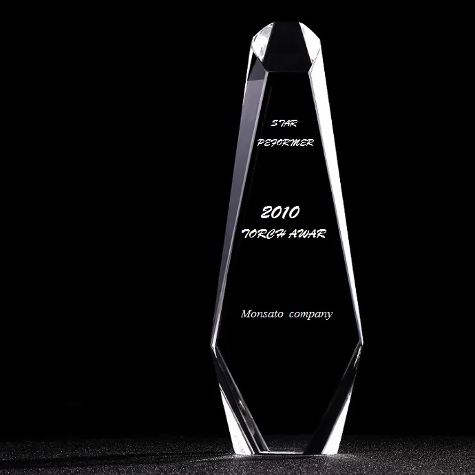 Cúp Pha Lê Ngũ Giác Sang Trọng – Khắc Chữ Vinh Danh