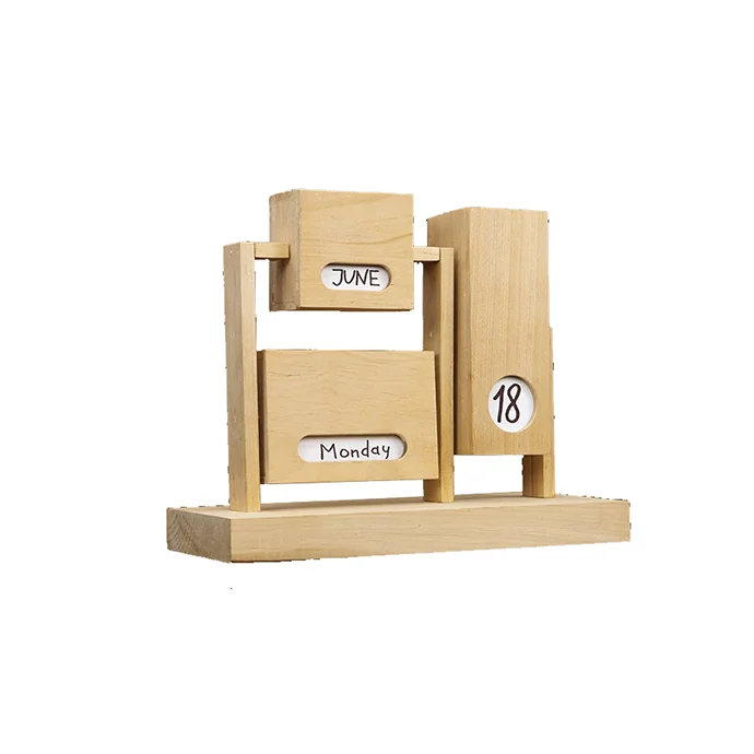 Lịch Gỗ Để Bàn Thiết Kế Đơn Giản – Lịch Gỗ Tre Cao Cấp Thân Thiện Môi Trường