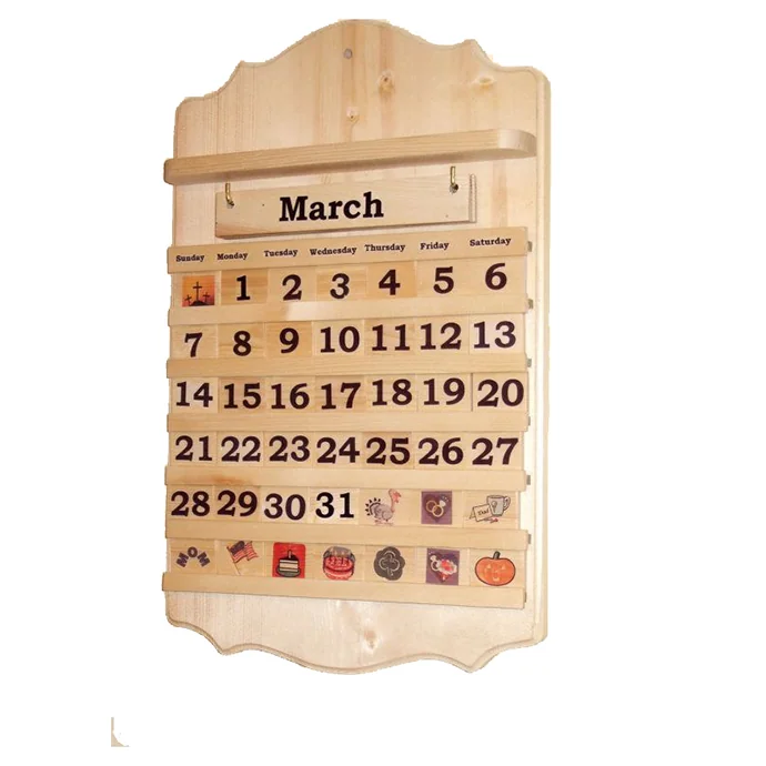 Lịch Gỗ Treo Tường Trang Trí – Lịch Gỗ Quà Tặng Doanh Nghiệp In Logo