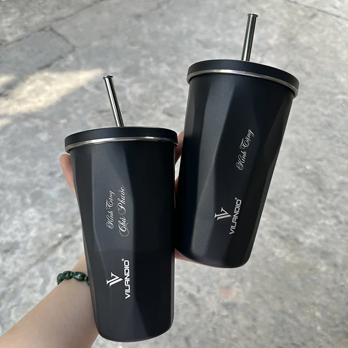 Ly Giữ Nhiệt TYESO Nắp Inox – Khắc Laser Logo Doanh Nghiệp Cao Cấp