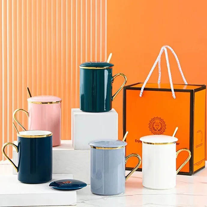 LY SỨ 600ML VIỀN VÀNG IN LOGO THEO YÊU CẦU – HỘP QUÀ CAO CẤP