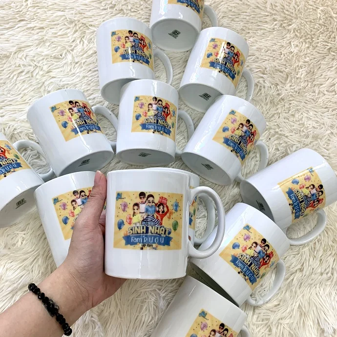 Ly Sứ Trắng In Hình Theo Yêu Cầu – Quà Tặng Sinh Nhật Độc Đáo