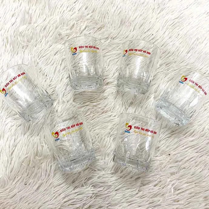 Ly Thủy Tinh In Logo Theo Yêu Cầu - In Logo Ly Thủy Tinh Giá Rẻ