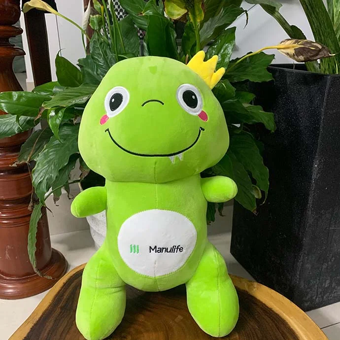 Gấu Bông Khủng Long In Logo Theo Yêu Cầu – Quà Tặng Doanh Nghiệp Dễ Thương