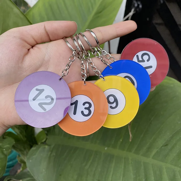 Móc Khóa Mica Số - Móc Khóa Mica Đủ Màu, Quà Tặng Doanh Nghiệp, Sự Kiện