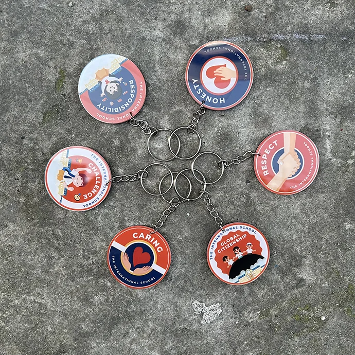 Móc Khóa Kim Loại In Logo Theo Yêu Cầu – Móc Khóa Tròn Quảng Cáo