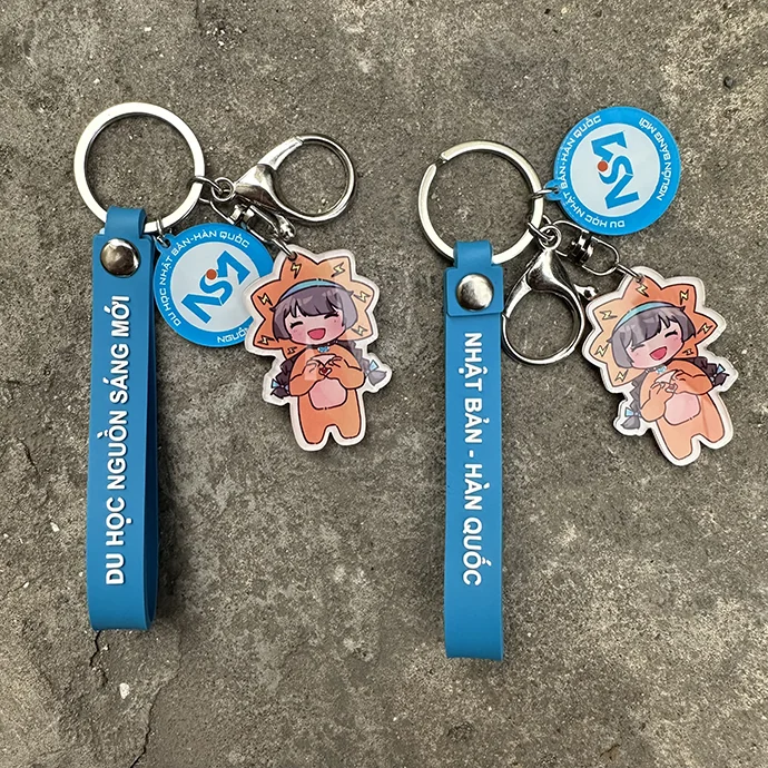 Móc Khóa Mica In Logo – Móc Khóa Quảng Cáo Theo Yêu Cầu