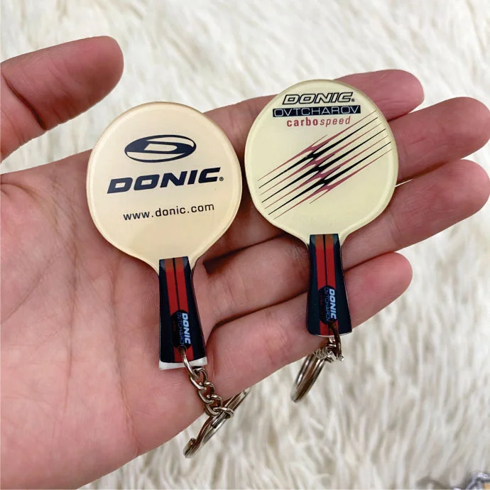 Móc Khóa Hình Vợt Bóng Bàn Màu Vàng In Logo – Quà Tặng Doanh Nghiệp Thể Thao