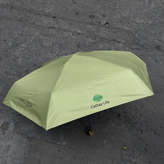 Ô Dù Cầm Tay Xanh Lá UPF50+ – Dù Quà Tặng Quảng Cáo Cao Cấp