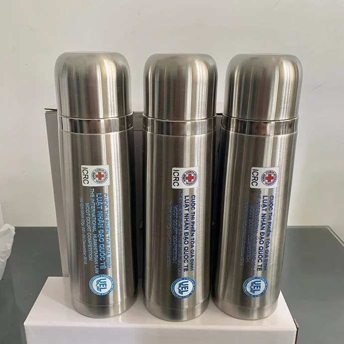 Bình Giữ Nhiệt Inox Màu Bạc – Bình Nước Giữ Nhiệt Cao Cấp Dạng Trụ