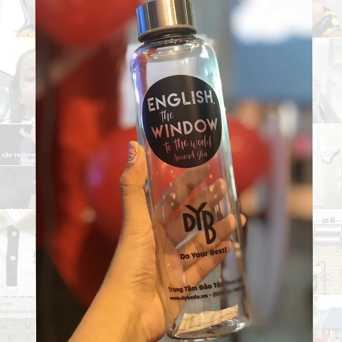 Bình Thủy Tinh Nắp Inox Cao Cấp – Quà Tặng Doanh Nghiệp Sang Trọng & Tiện Dụng