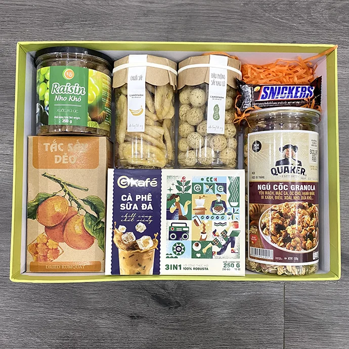 Hộp Quà Tết Doanh Nghiệp Cao Cấp – Giftset Thực Phẩm Ý Nghĩa