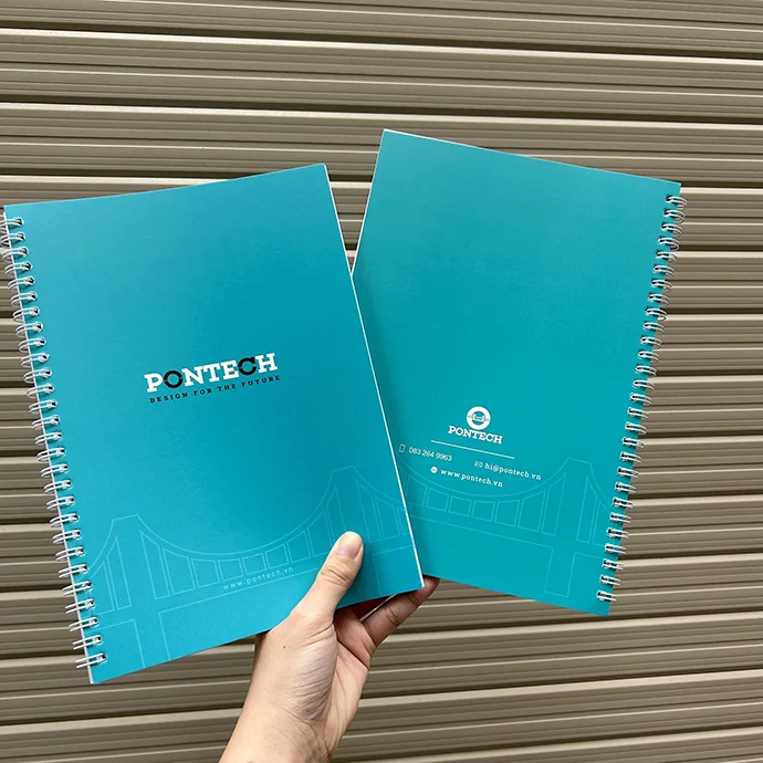 Sổ Tay Lò Xo In Logo Doanh Nghiệp – Sổ Tay Quảng Cáo Chuyên Nghiệp
