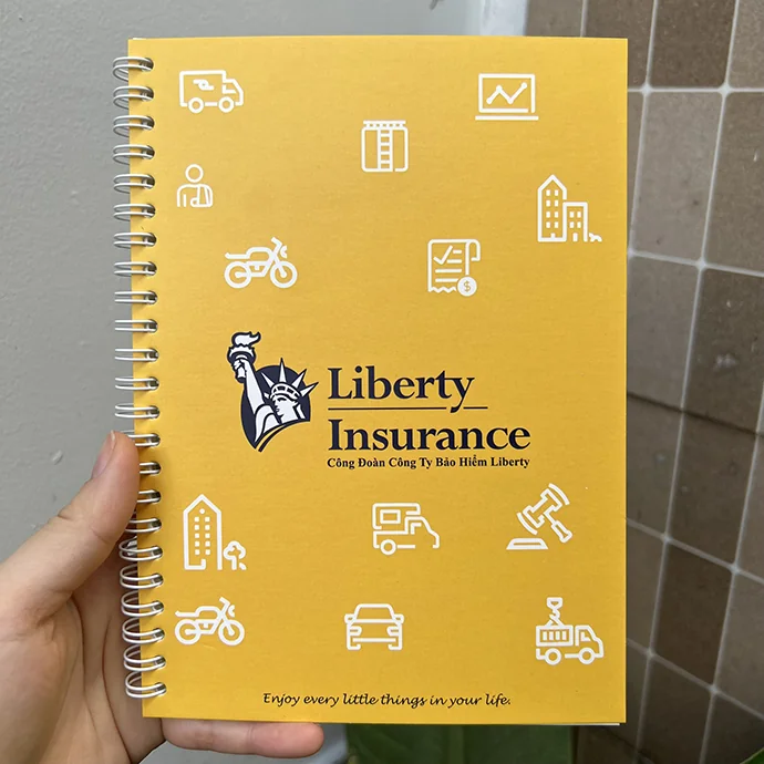 Sổ Lò Xo Liberty – Sổ Lò Xo In Logo Theo Yêu Cầu – Sổ Lò Xo Giá Rẻ