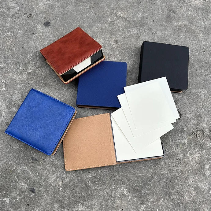 Sổ Note Vuông 9,5x9,5cm In Logo Theo Yêu Cầu – Sổ Mini Da PU