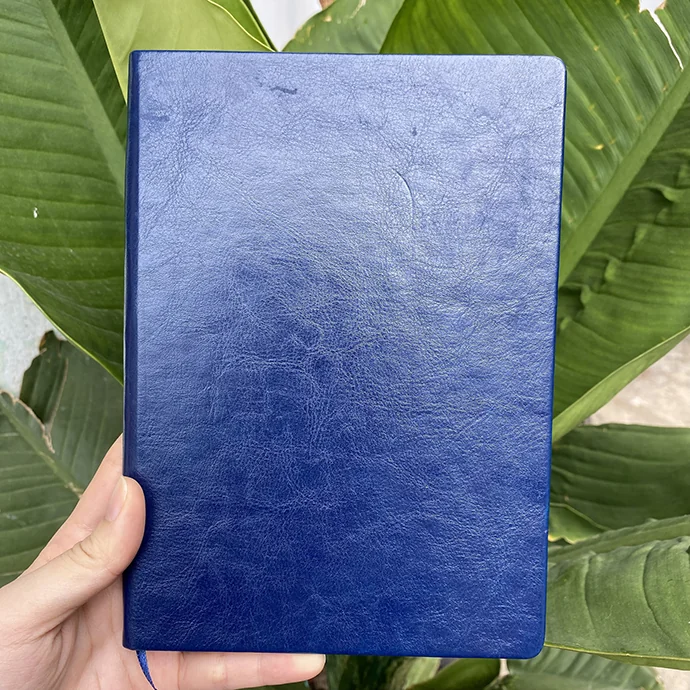 Sổ Tay Bìa Simili A5 In Logo Theo Yêu Cầu Doanh Nghiệp – Ruột 80 Tờ Giấy Ford Kem
