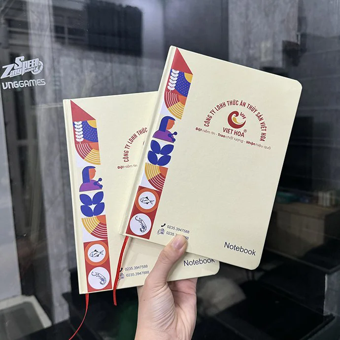 Sổ Tay In Logo Doanh Nghiệp Bìa Mềm Notebook Theo Yêu Cầu