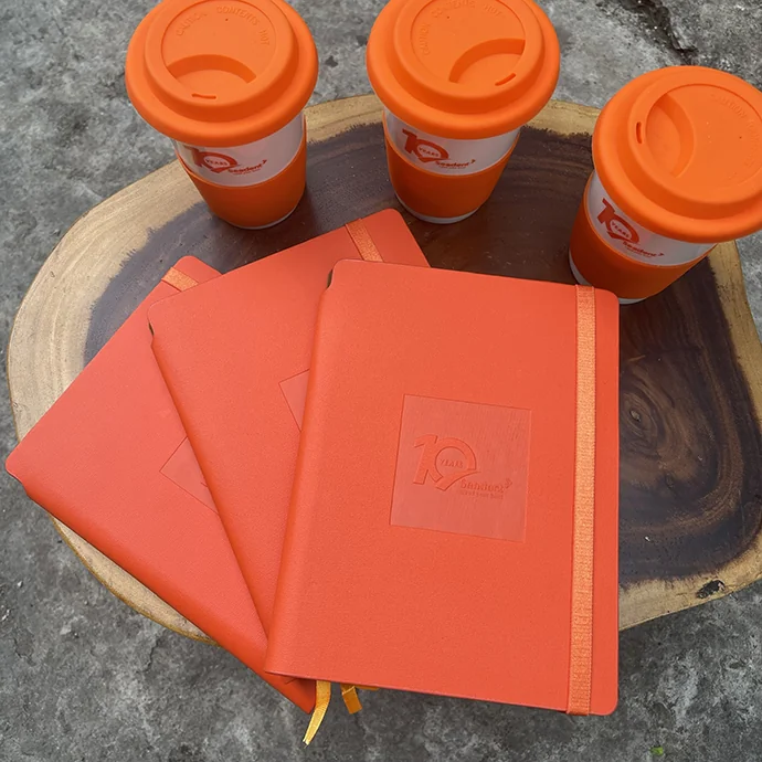 Sổ Bìa Da Dập Logo – Sổ Bìa Da A5 Cao Cấp In Logo Theo Yêu Cầu