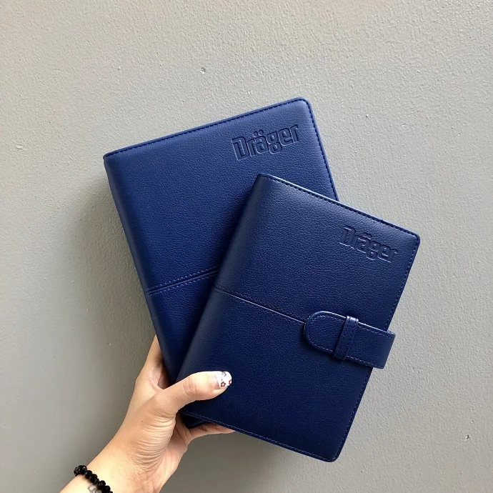 Sổ Da Xanh Navy Cao Cấp – Sổ Tay Bìa Da Sang Trọng Cho Văn Phòng