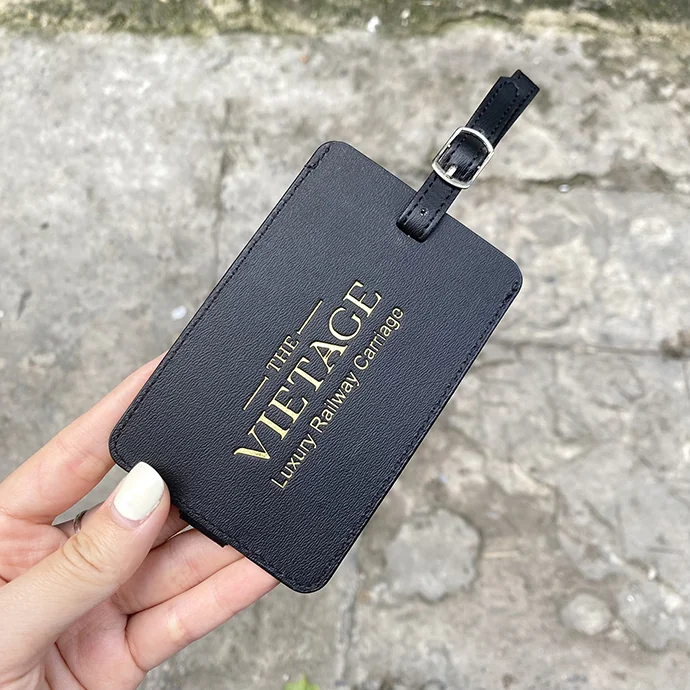 Thẻ Hành Lý Da PU In Logo - Quà Tặng Doanh Nghiệp Giá Rẻ