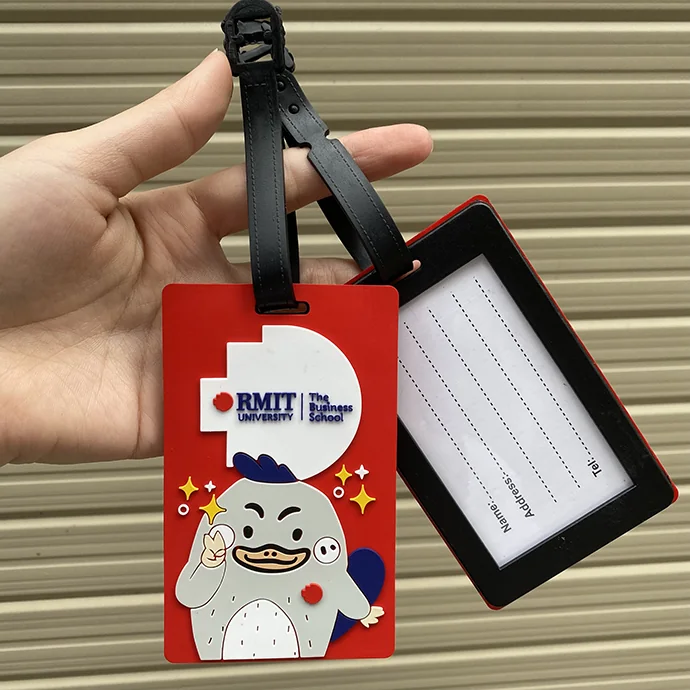 Thẻ Treo Hành Lý - Thẻ Bảng Tên Cao Su In Logo Trường RMIT