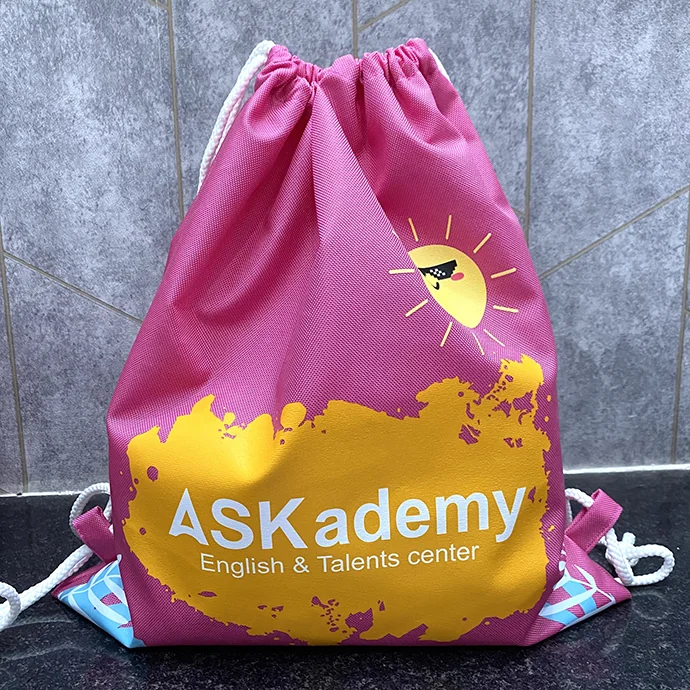 Túi Rút Vải Dù In Logo – Túi Rút Hồng Thời Trang, Giá Rẻ