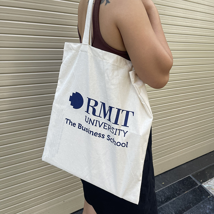 TÚI CANVAS IN LOGO RMIT UNIVERSITY - GIA CÔNG TÚI CANVAS SỐ LƯỢNG LỚN