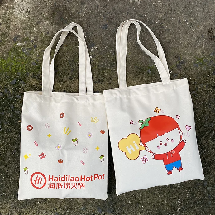 Túi Canvas In Logo Hai Mặt - Túi Canvas Haidilao In & Thêu Logo theo yêu cầu