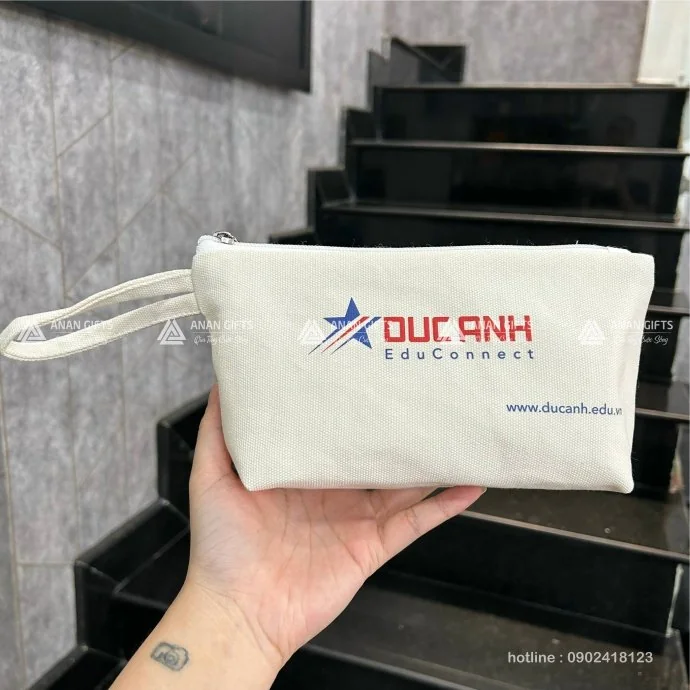 Túi Canvas Mini In Logo Theo Yêu Cầu - Sản Xuất Túi Canvas Giá Rẻ