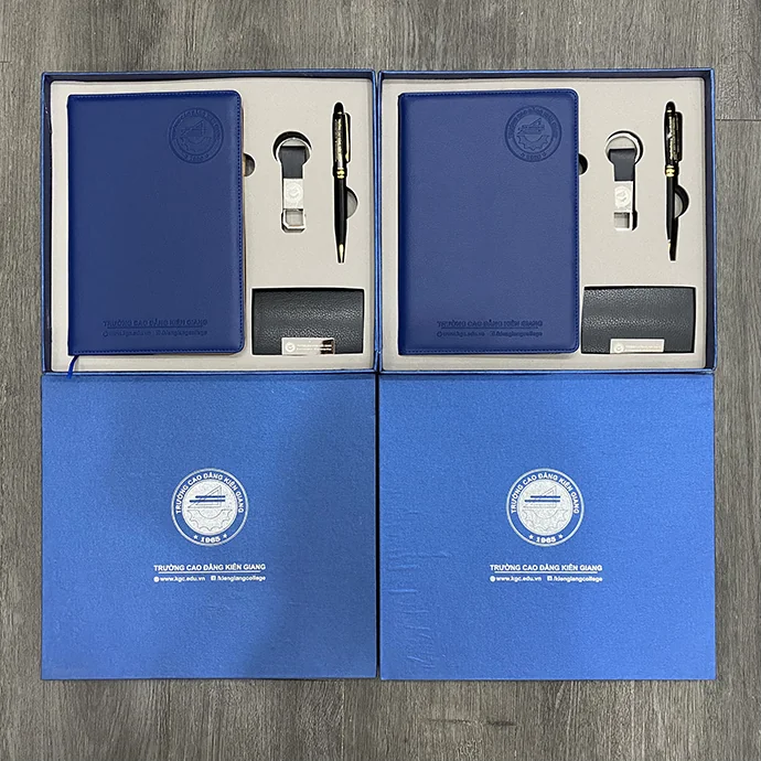 Bộ Quà Tặng Sổ Tay Bút USB In Logo – Giftset Doanh Nghiệp Cao Cấp