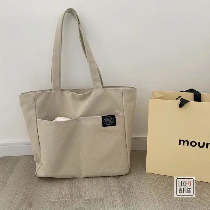 Túi Canvas Có Hai Túi Phụ Bên Ngoài – Thiết Kế Tiện Dụng, Giá Tốt