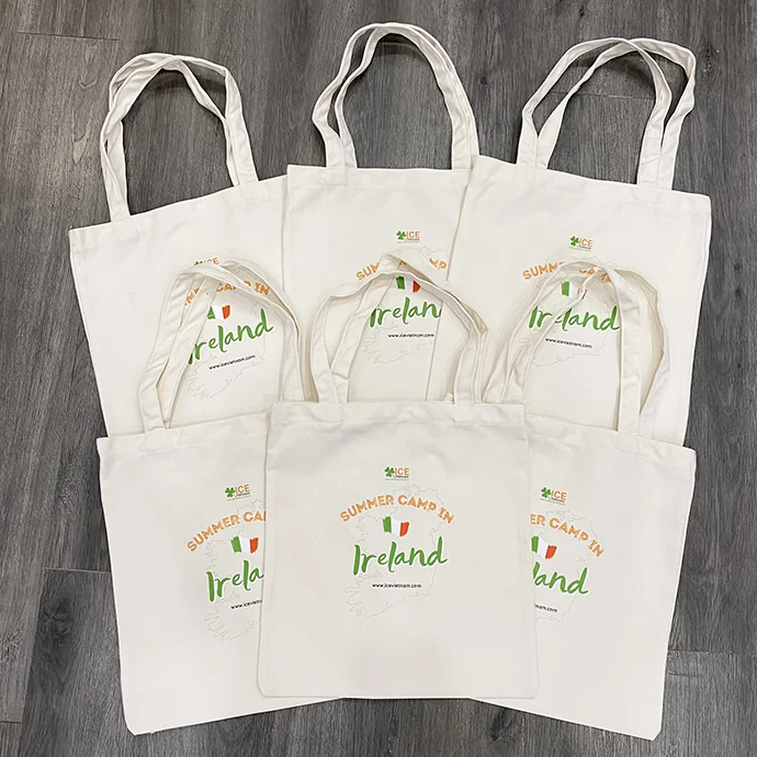 Túi Canvas In Logo ICEVIETNAM - In Chuyển Nhiệt Số Lượng Lớn, Giá Tốt