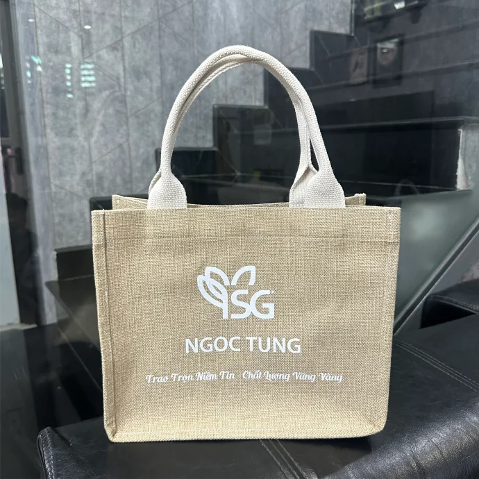 Túi Vải Đay Thêu Logo Ngọc Tùng - Chất Lượng Cao, Quà Tặng Quảng Cáo
